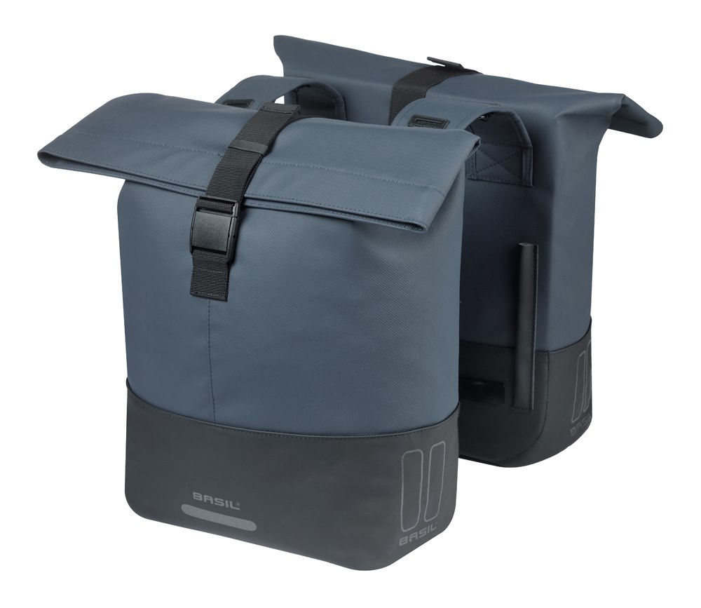 Sakwa podwójna BASIL COVE DOUBLE PANNIER BAG 28-32L, Universal Bridge System, navy/black (NEW 2026)