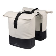 Sakwa podwójna BASIL COVE DOUBLE PANNIER BAG 28-32L, MIK Hooks System, off-white/black (NEW 2026)