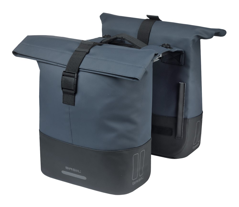 Sakwa podwójna BASIL COVE DOUBLE PANNIER BAG 28-32L, MIK Hooks System, navy/black (NEW 2026)