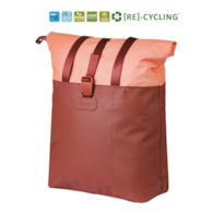 Sakwa pojedyncza BASIL VIVE BICYCLE SHOPPER, MIK Hooks, 15-20L, Wodoodporna, burgundy/pink (NEW 2026)