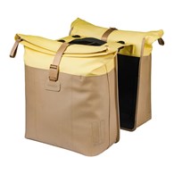 Sakwa podwójna na bagażnik BASIL VIVE DOUBLE PANNIER BAG 28-35L, MIK Hooks System, sand/yellow (NEW 2026)