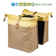 Sakwa podwójna BASIL VIVE DOUBLE PANNIER BAG 28-35L, MIK System (ready to go), sand/yellow (NEW 2026)