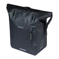 Sakwa pojedyncza BASIL RIVO M SINGLE PANNIER BAG 12-15L, MIK Hooks System, wodoodporna, black (NEW 2026)