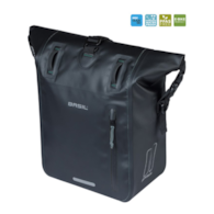 Sakwa pojedyncza BASIL RIVO M SINGLE PANNIER BAG 12-15L, MIK Hooks, wodoodporna, black (NEW 2026)