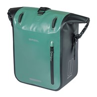 Sakwa pojedyncza BASIL RIVO M SINGLE PANNIER BAG 12-15L, MIK Hooks System, wodoodporna, silvergreen/black (NEW 2026)
