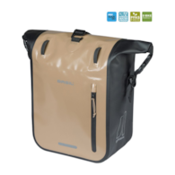 Sakwa pojedyncza BASIL RIVO M SINGLE PANNIER BAG 12-15L, MIK Hooks, wodoodporna, sand/black (NEW 2026)