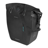 Sakwa pojedyncza BASIL RIVO L SINGLE PANNIER BAG 25-31L, MIK Hooks System, wodoodporna, black (NEW 2026)
