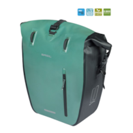 Sakwa pojedyncza BASIL RIVO L SINGLE PANNIER BAG 25-31L, MIK Hooks, wodoodporna, silvergreen/black (NEW 2026)