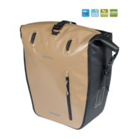 Sakwa pojedyncza BASIL RIVO L SINGLE PANNIER BAG 25-31L, MIK Hooks, wodoodporna, sand/black (NEW 2026)