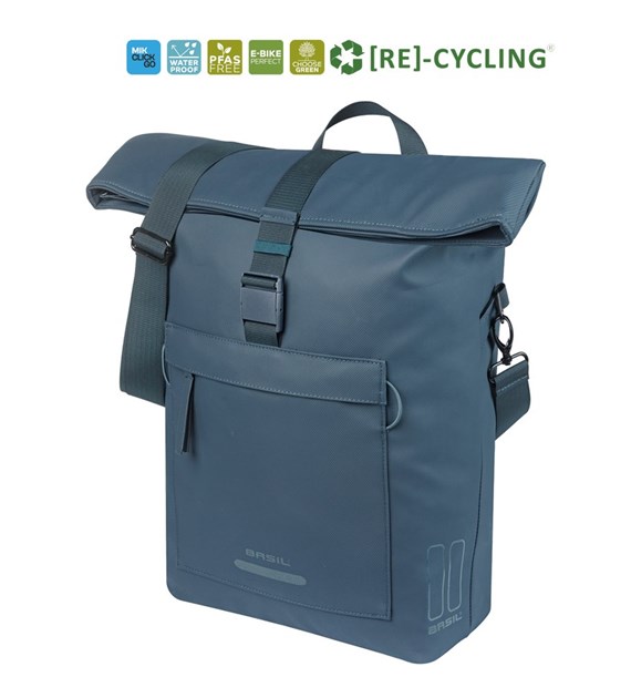 Sakwa pojedyncza BASIL BROOKLYN shoulder bag 17L, MIK Hooks, navy (NEW 2026)