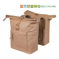 Sakwa podwójna BASIL BROOKLYN DOUBLE PANNIER BAG 41L, Universal Bridge System, wodoodporna, sand (NEW 2026)
