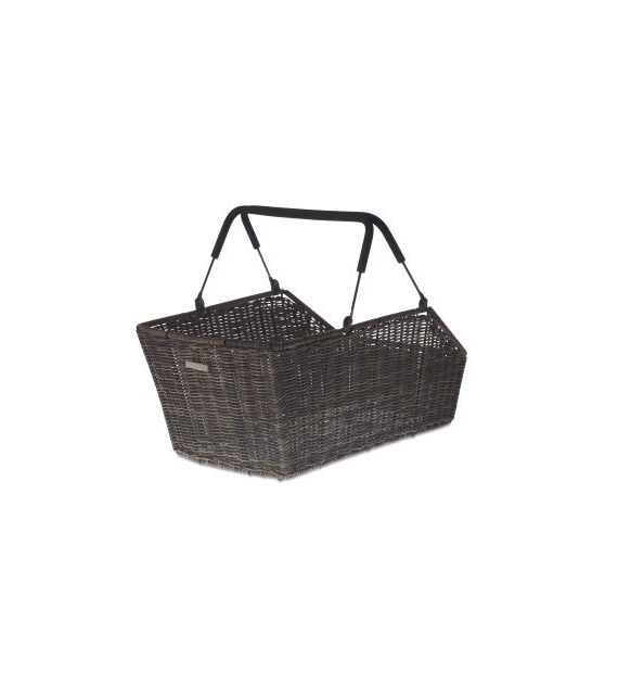 Kosz tylny na bagażnik BASIL CENTO RATTAN LOOK MULTI, MULTI System, (bez wspornika) wodoodporny nature brown (WYPRZEDAŻ -50%)