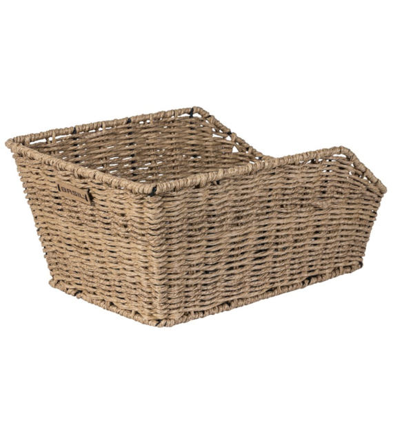 Kosz tylny na bagażnik BASIL CENTO RATTAN LOOK wodoodporny seagrass (WYPRZEDAŻ -50%)