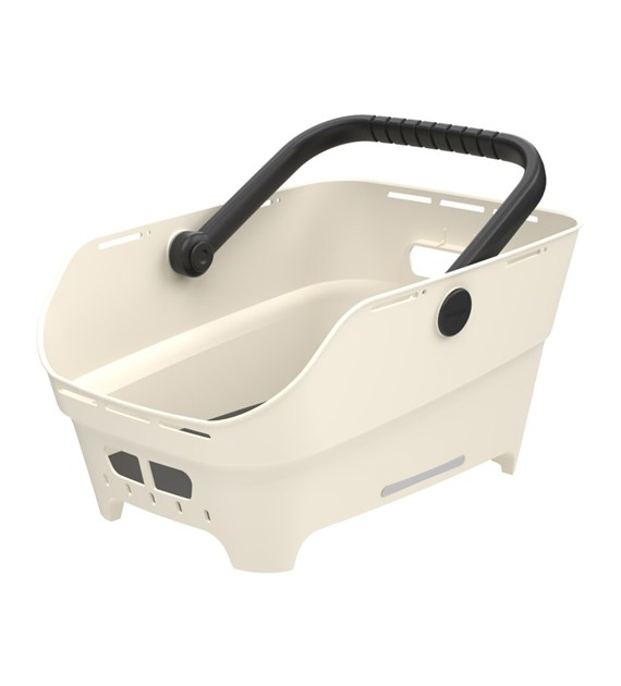 Kosz tylny na bagażnik BASIL CENTO NEO rear bicycle basket, 21L MultiSystem NX, off-white (NEW 2026)