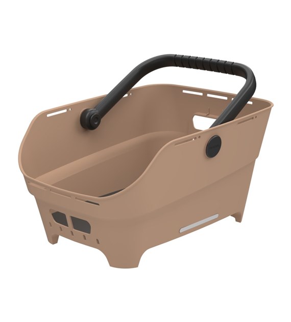 Kosz tylny na bagażnik BASIL CENTO NEO rear bicycle basket, 21L MultiSystem NX, sand (NEW 2026)