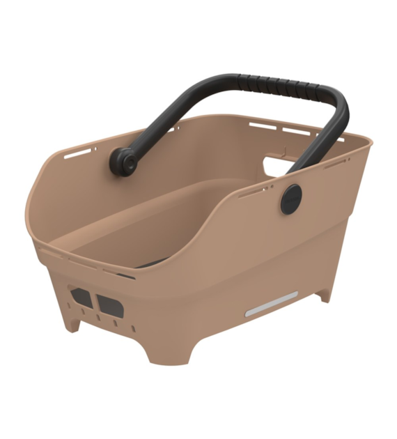 Kosz tylny na bagażnik BASIL CENTO NEO rear bicycle basket, 21L MultiSystem NX, sand (NEW 2026)