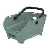 Kosz na tylny bagażnik BASIL CENTO NEO rear bicycle basket, MultiSystem NX, silvergreen (NEW 2026)