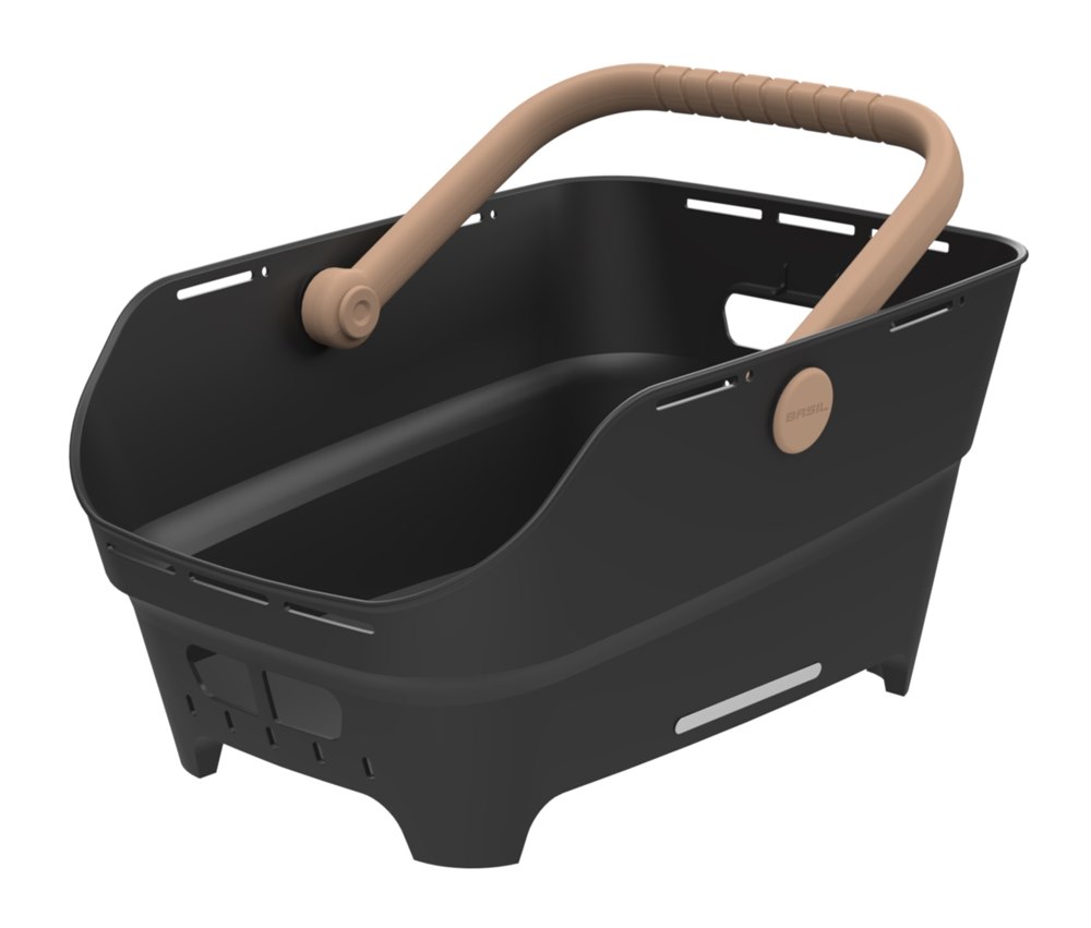 Kosz na tylny bagażnik BASIL CENTO NEO rear bicycle basket, 21L MIK System (ready to go) black (NEW 2026)