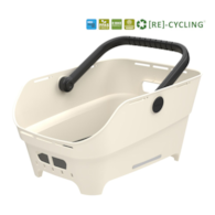 Kosz tylny na bagażnik BASIL CENTO NEO rear bicycle basket, 21L MIK System (ready to go), off-white (NEW 2026)