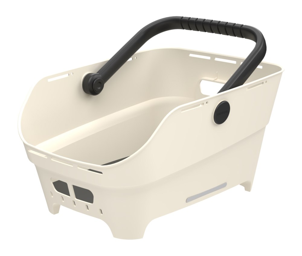 Kosz na tylny bagażnik BASIL CENTO NEO rear bicycle basket, 21L MIK System (ready to go), off-white (NEW 2026)