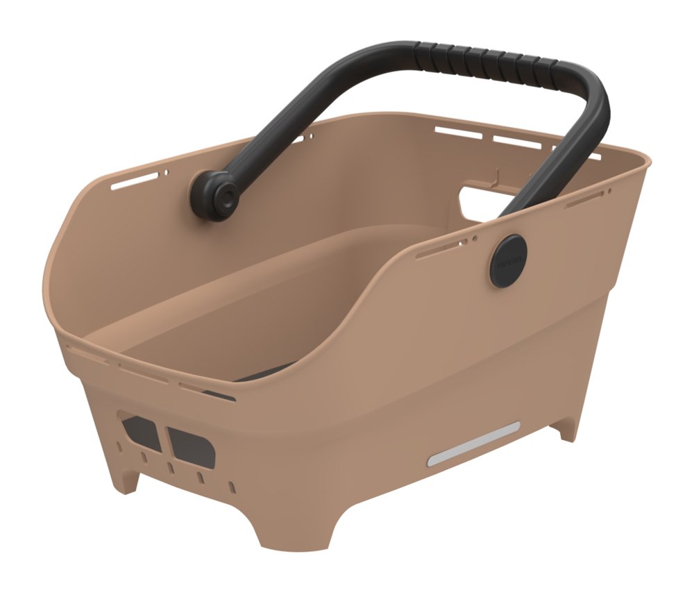 Kosz na tylny bagażnik BASIL CENTO NEO rear bicycle basket, 21L MIK System (ready to go) sand (NEW 2026)