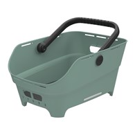 Kosz na tylny bagażnik BASIL CENTO NEO rear bicycle basket, MIK Hooks System, silvergreen (NEW 2026)