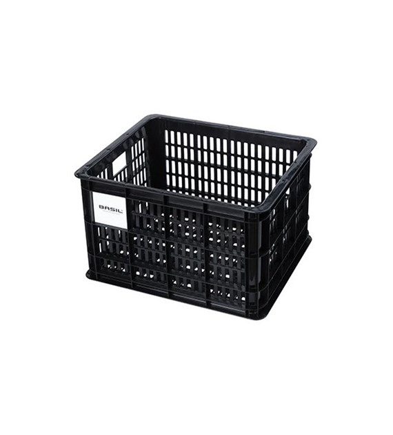 Kosz przedni/tylny na bagażnik BASIL BICYCLE CRATE M, 29.5L, recycled synthetic, black (NEW)