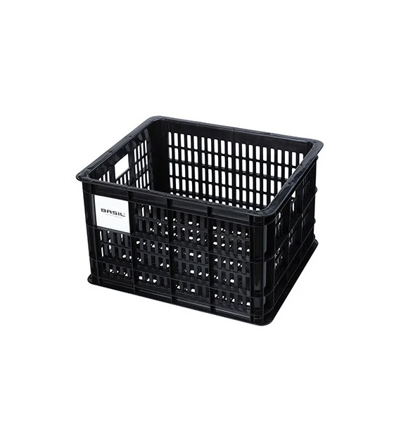 Kosz przedni/tylny na bagażnik BASIL BICYCLE CRATE M, 29.5L, recycled synthetic, black (NEW)