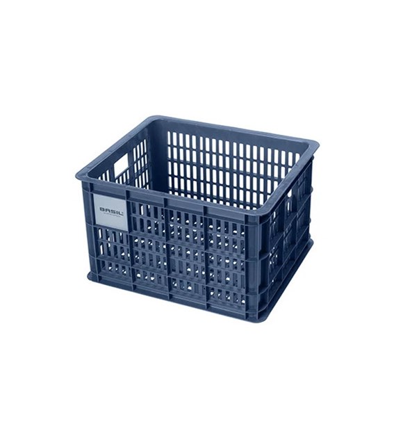Kosz przedni/tylny na bagażnik BASIL BICYCLE CRATE M, 29.5L, recycled synthetic, bluestone (NEW)