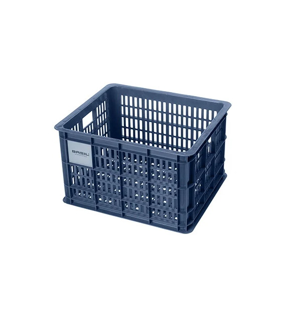Kosz przedni/tylny na bagażnik BASIL BICYCLE CRATE M, 29.5L, recycled synthetic, bluestone (NEW)
