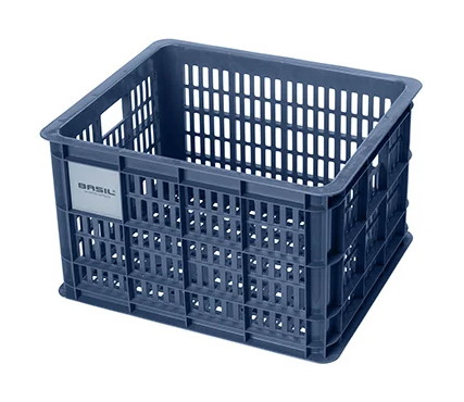 Kosz na kierownicę/bagażnik BASIL BICYCLE CRATE M, 29.5L, recycled synthetic, bluestone (NEW)