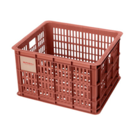 Kosz przedni/tylny na bagażnik BASIL BICYCLE CRATE M, 29.5L, recycled synthetic, terra red (NEW)