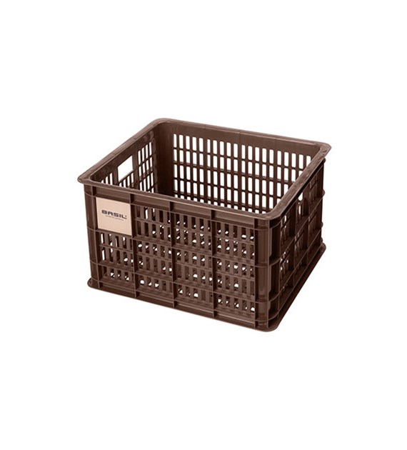Kosz przedni/tylny na bagażnik BASIL BICYCLE CRATE M, 29.5L, recycled synthetic, brown (NEW)
