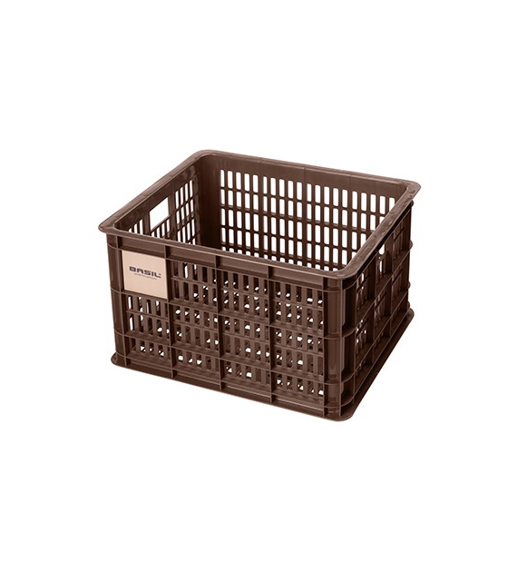 Kosz przedni/tylny na bagażnik BASIL BICYCLE CRATE M, 29.5L, recycled synthetic, brown (NEW)