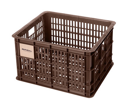 Kosz na kierownicę/bagażnik BASIL BICYCLE CRATE M, 27L, recycled synthetic, brown (NEW)