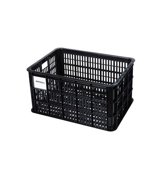 Kosz przedni/tylny na bagażnik BASIL BICYCLE CRATE L, 40L, recycled synthetic, black (NEW)