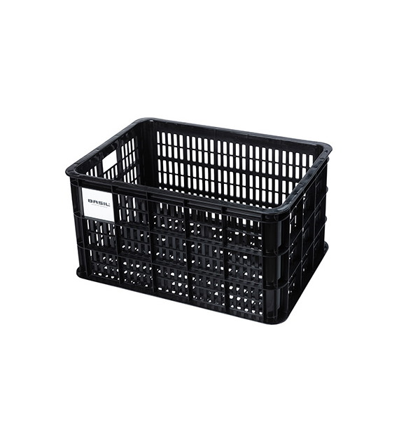 Kosz przedni/tylny na bagażnik BASIL BICYCLE CRATE L, 40L, recycled synthetic, black (NEW)