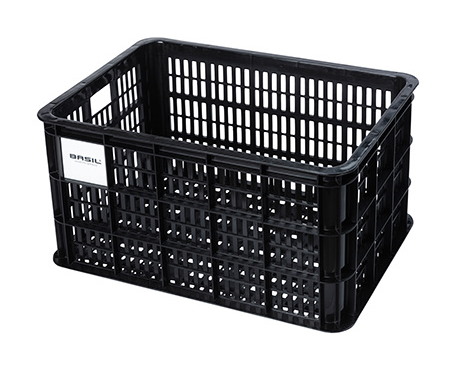 Kosz na kierownicę/bagażnik BASIL BICYCLE CRATE L, 40L, recycled synthetic, black (NEW)