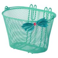 Kosz na kierownicę BASIL JASMIN BASKET JUNIOR BUTTERFLY BASKET 12 -20  stalowy zielony (NEW)