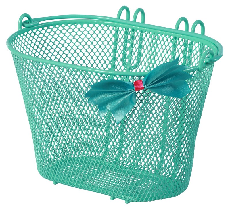 Kosz przedni na kierownicę BOW-TIE BASKET 12 -20 , stalowy zielony (NEW)