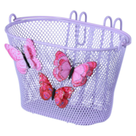 Kosz na kierownicę BASIL JASMIN BASKET JUNIOR BUTTERFLY BASKETi 12 -20  stalowy lila (NEW)