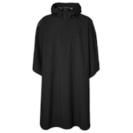 Ponczo przeciwdeszczowe unisex BASIL HOGA BICYCLE RAIN PONCHO UNISEX 100% waterproof jet black one size (WYPRZEDAŻ -50%)