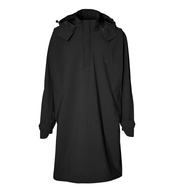 Ponczo przeciwdeszczowe unisex BASIL MOSSE BICYCLE RAIN PONCHO UNISEX 100% waterproof jet black roz.XL/XXL (WYPRZEDAŻ -50%)