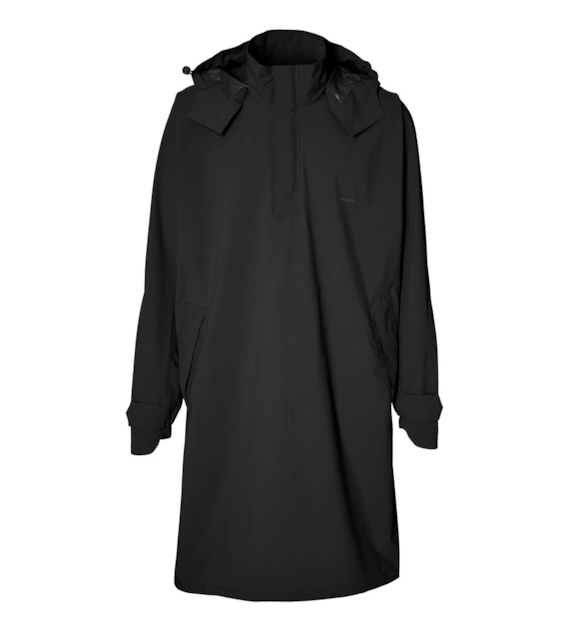 Ponczo przeciwdeszczowe unisex BASIL MOSSE BICYCLE RAIN PONCHO UNISEX 100% waterproof jet black roz.XL/XXL (WYPRZEDAŻ -50%)