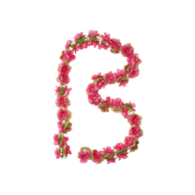 Wianek kwiatów BASIL FLOWER GARLAND fuksja (NEW)