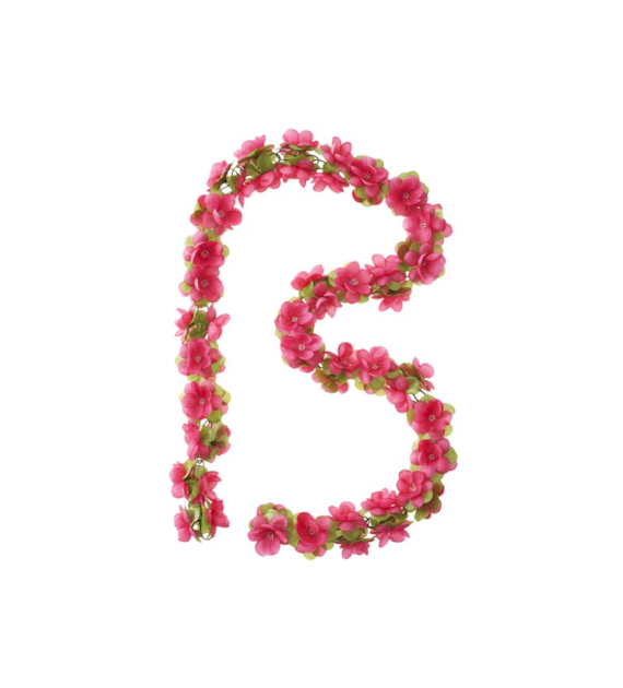 Wianek kwiatów BASIL FLOWER GARLAND fuksja (NEW)