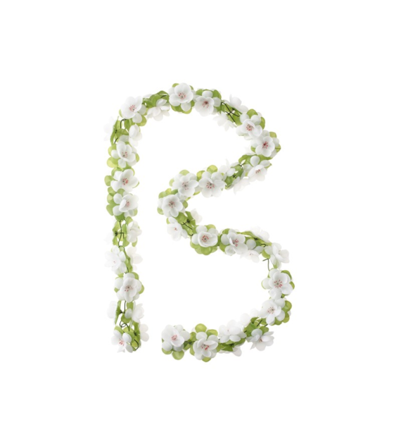 Wianek kwiatów BASIL FLOWER GARLAND biały (NEW)