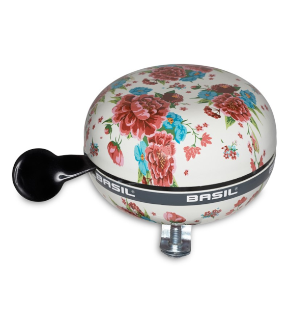 Dzwonek rowerowy BASIL BIG BELL BLOOM 80mm, gardenia white (NEW)