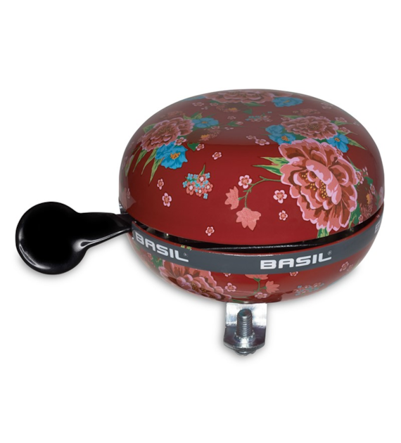 Dzwonek rowerowy BASIL BIG BELL BLOOM 80mm, scarlet red (NEW)