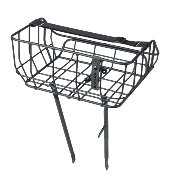 Bagażnik przedni BASIL PORTLAND BICYCLE FRONT BASKET,26 -28 , 25 litrów/10kg, matt black (NEW)